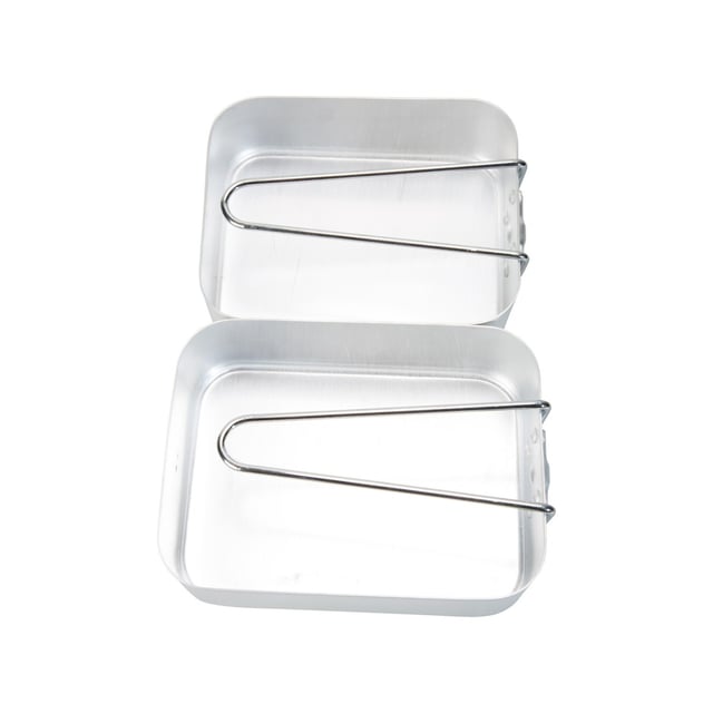 Material: Aluminium. Lightweight. Handle Features: Folding. Contents: 2 Tin Box. Design: Plain.