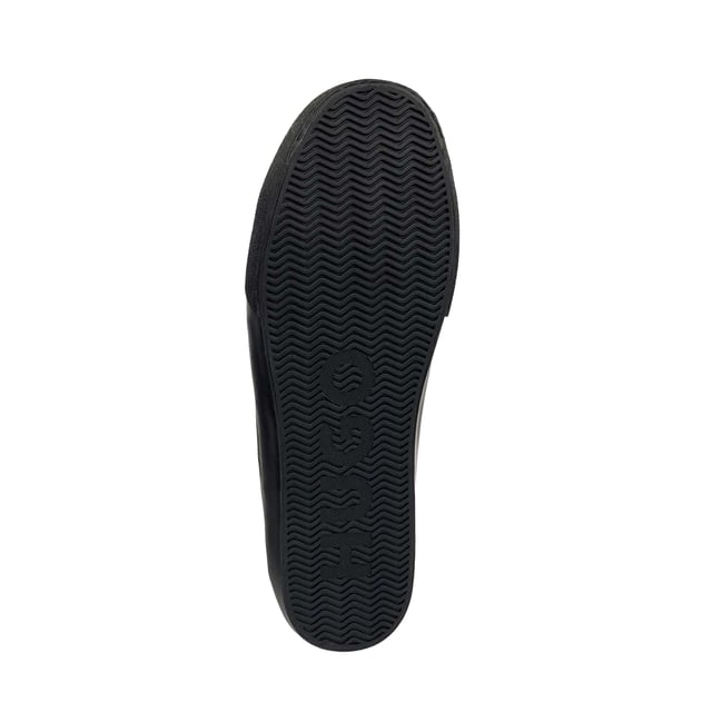 Hugo - Herren High Top Turnschuhe "Dyer", Leder (Schwarz) Marke: Hugo. Obermaterial: Leder. Einlegesohle: Synthetischer Stoff. Laufsohle: Vulkanisierter Gummi. Ösen: 8. Absatz: Flach. Hoch geschnitten. Design: Logo, Unifarben. Zehenstil: Rund. Zum Schnüren.