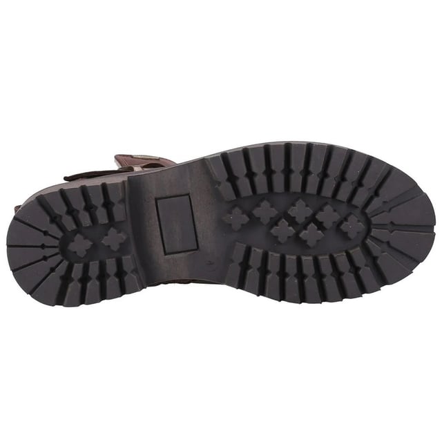 Upper: Leather. Lining: Shearling, Textile. Insole: Memory Foam. Outsole: TPR. Fabric Technology: Breathable, Hardwearing, Water Resistant, Waterproof Membrane. Cement Construction, Chunky Grip, Pull Tab, Taped Seams. Low Heel. Cut: Ankle. Design: Badge, Panel, Plain. Fastening: Adjustable Buckle, Inside Zip.