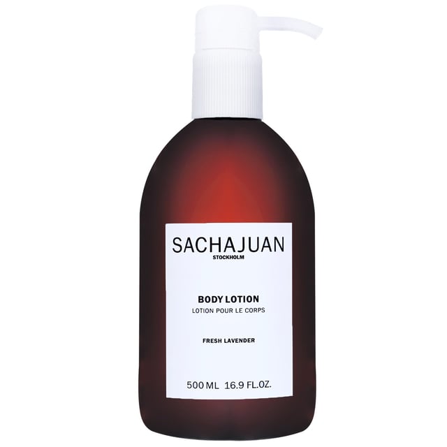 Discover the luxurious SACHAJUAN Fresh Lavender Body Lotion, designed specifically for women. This 500ml body lotion is infused with signature earth silk technology, providing a smooth and refreshing experience. Its unique formula is rich in moisturising agents that absorb quickly into the skin, leaving it soft and hydrated. Enjoy the delightful scent of tonka bean, vanilla, lavender, and musk, which adds a comforting touch to your skincare routine. Simply apply generously and massage into your skin for optimal results. Elevate your body care with this nourishing lotion!