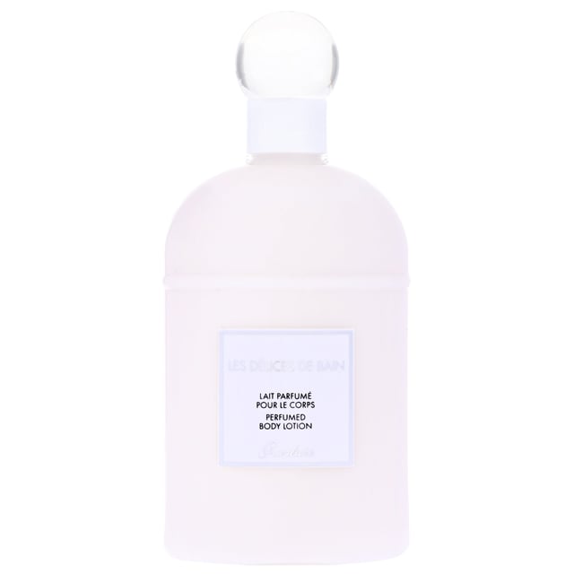 Indulge your skin with Guerlain Les Délices de Bain Body Lotion, a luxurious formula designed for women. This rich body lotion, infused with a delightful blend of musky and citrus scents, provides deep hydration and nourishment to your skin. Experience a smooth and silky texture that enhances your body care routine. Perfect for daily use, simply apply and massage into your skin for lasting moisture and a refreshing fragrance. Treat yourself to this exquisite body lotion and embrace a pampering experience.