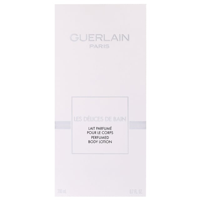 Indulge your skin with Guerlain Les Délices de Bain Body Lotion, a luxurious formula designed for women. This rich body lotion, infused with a delightful blend of musky and citrus scents, provides deep hydration and nourishment to your skin. Experience a smooth and silky texture that enhances your body care routine. Perfect for daily use, simply apply and massage into your skin for lasting moisture and a refreshing fragrance. Treat yourself to this exquisite body lotion and embrace a pampering experience.