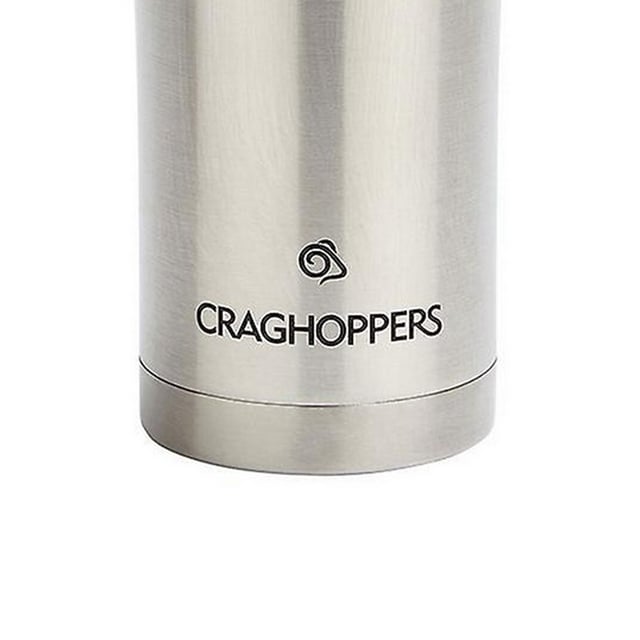 Craghoppers - Trinkbecher, Edelstahl (Helles Stahlgrau) Marke: Craghoppers. Kunststoff, Edelstahl. Material: Isoliert. Trinkgefäßmerkmale: Doppel-wandig, Zum Zuschrauben. Design: Logo. Geeignet für: Für heiße und kalte Getränke. Kapazität: 500 ml. Gewebetechnik: Thermisch.