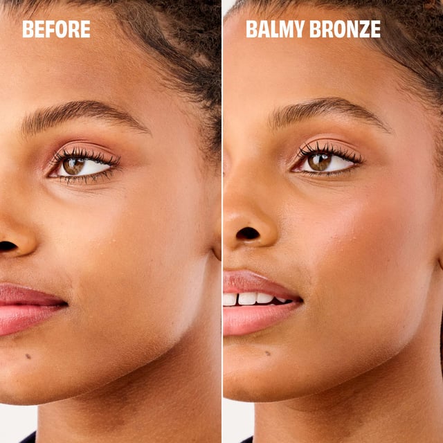 Experience the ultimate sun-kissed glow with Benefit Hoola Wave Deep Cream Bronzer. This luxurious, buttery-soft balm glides on effortlessly, transforming into a natural finish that beautifully enhances your complexion. Perfect for achieving a stunning bronzed look without the need for a beach getaway! The bronzer features buildable coverage for a customizable glow. Infused with nourishing jojoba seed oil, shea butter, and avocado oil, your skin feels hydrated and healthy. Waterproof, smudge-proof, and long-lasting for up to 12 hours, it's the perfect addition to your makeup routine.
