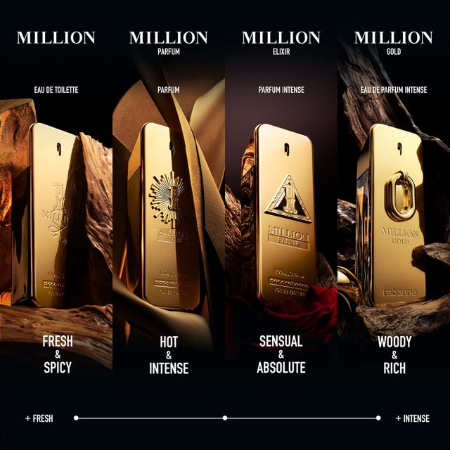 Experience the ultimate in luxury with Rabanne 1 Million Elixir Parfum Intense for men. This captivating fragrance combines rich notes of tonka bean, patchouli, and vanilla for a warm, woody amber finish. A masterful blend of hand-harvested Turkish Damascena rose, osmanthus, and wild tonka bean creates an unforgettable scent profile. Housed in a bold and sophisticated gold bar bottle, this 200ml fragrance is a true statement piece. Perfect for the modern man who values quality and intensity. Elevate your fragrance collection with this exquisite aftershave.