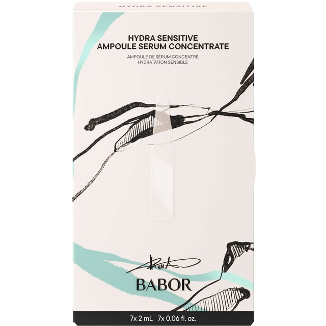 Experience the ultimate in skin soothing with the BABOR Hydra Sensitive Ampoules Set. This intensive treatment series enhances hydration and revitalizes your skin in just 7 days. The Hydra Plus ampoule features low-molecular hyaluronic acid and ProVitamin B5 to combat dryness, while the SOS Calming complex with aloe vera effectively alleviates redness and tightness. Ideal as an aftersun treatment, this unisex set includes four 2ml BABOR SOS Calming ampoules and three 2ml BABOR Hydra Plus ampoules, perfect for restoring your skin's natural balance.
