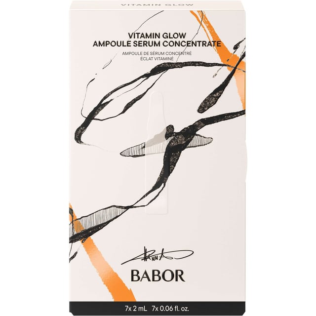 Transform your skin in just 7 days with the BABOR Vitamin Glow Ampoule Set. This luxurious treatment is packed with a powerful blend of vitamins A, C, E, B5, B3, calcium, and biotin, designed to rejuvenate and enhance your complexion. Experience a visible reduction in fine lines and achieve smoother, healthier-looking skin. Regular use helps even out skin tone and refine pores, leaving you with a fresh, rosy glow. This set includes 4 x 2ml BABOR Perfect Glow ampoules and 3 x 2ml BABOR Multi-Vitamin ampoules. Suitable for all skin types.