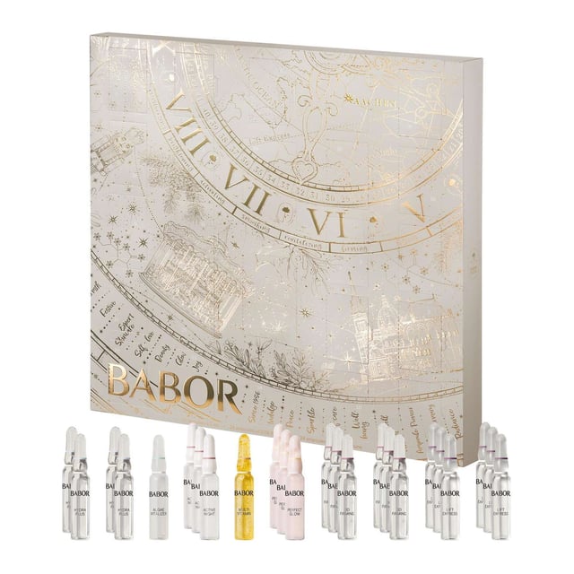 Experience the magic of the season with the BABOR Luxury Advent Calendar, designed for women who cherish moments of self-care. This exquisite calendar offers 24 days filled with luxurious ampoules that provide refreshing moisture, vitality, and rejuvenation. Each day unveils a new treat, including the Hydra Plus, Algae Vitalizer, Active Night, Multi Vitamin, Perfect Glow, 3D Firming, and Lift Express ampoules. Celebrate the end of the year with a delightful daily ritual that transforms your skincare routine into an indulgent experience.