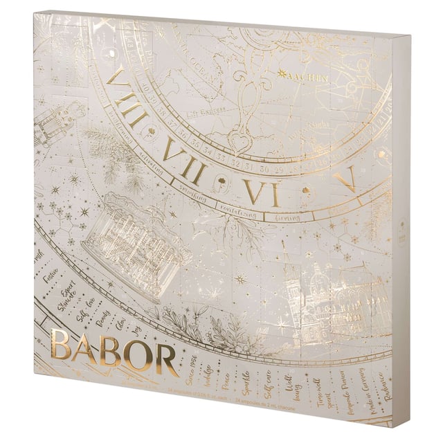 Experience the magic of the season with the BABOR Luxury Advent Calendar, designed for women who cherish moments of self-care. This exquisite calendar offers 24 days filled with luxurious ampoules that provide refreshing moisture, vitality, and rejuvenation. Each day unveils a new treat, including the Hydra Plus, Algae Vitalizer, Active Night, Multi Vitamin, Perfect Glow, 3D Firming, and Lift Express ampoules. Celebrate the end of the year with a delightful daily ritual that transforms your skincare routine into an indulgent experience.