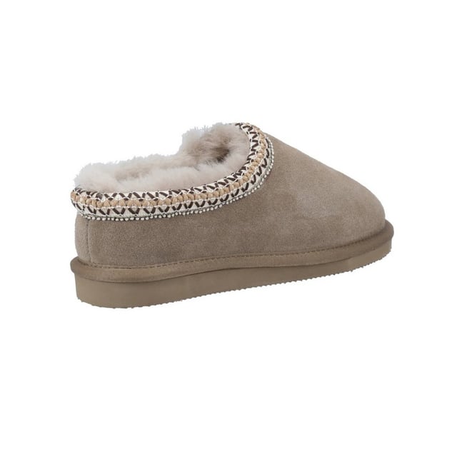 Cotswold Womens/Ladies Foxmoor Suede Slippers (Taupe)