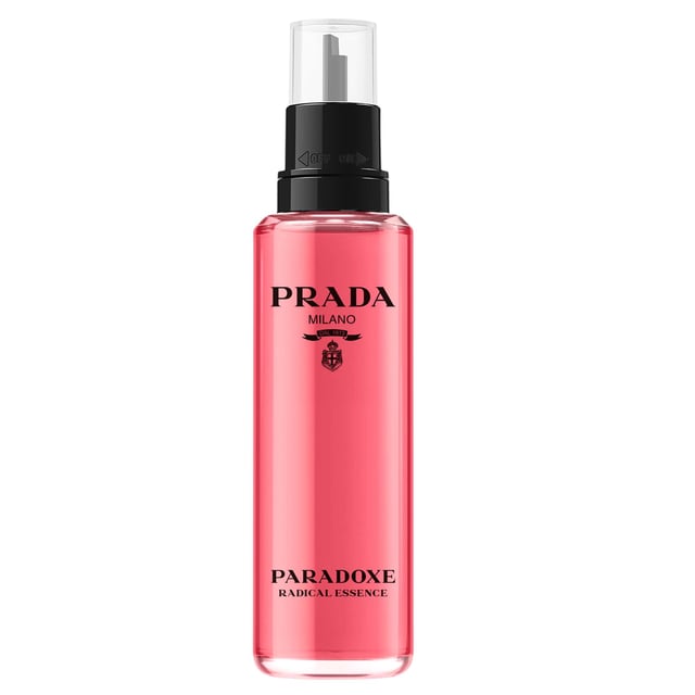 Experience the captivating allure of Prada Paradoxe Parfum Refill 100ml, a revolutionary feminine fragrance that redefines gourmand scents. This exquisite perfume features an enchanting blend of Neroli Oil and Orange Flower Heart Absolute, creating a sweet, floral essence. The heart unveils an unexpected Salted Pistachio Accord, delivering addictive roasted and salty notes. At its base, a creamy Sandalwood Accord adds sophistication for a sensual and modern fragrance trail. Encased in a stunning bottle with deep pink lacquering, this scent embodies the essence of elegance and intensity.