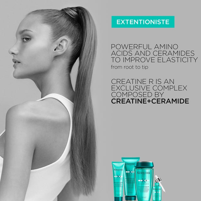 Transform your hair with Kérastase Resistance Bain Extentioniste, a premium strengthening shampoo designed for women seeking healthy hair growth. This innovative formula fortifies and strengthens each strand, reducing breakage and promoting longer, healthier hair. To use, simply apply to wet hair, massage gently, and rinse thoroughly. Kérastase is dedicated to sustainable beauty, utilizing less virgin plastic and creating eco-friendly packaging. Since 2019, their factory in Spain has achieved carbon neutrality, ensuring you care for your hair while caring for the planet.