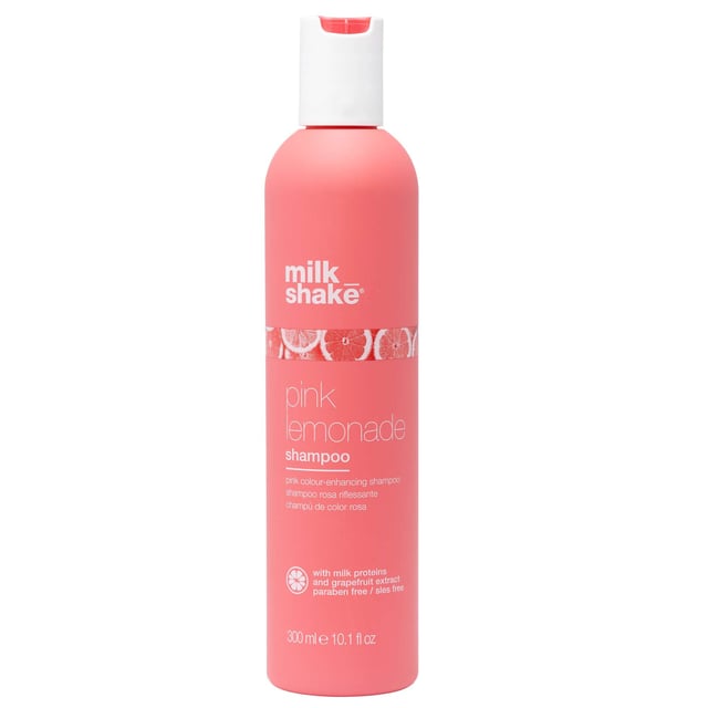 Experience the refreshing power of milk_shake Pink Lemonade Shampoo, designed for women seeking vibrant, luscious hair. This unique 300ml formula features natural milk proteins and grapefruit extract, which work together to enhance your hair's beauty while imparting a delightful pink tint. Perfect for all hair types, this shampoo not only cleanses but also nourishes and revitalizes your locks. For best results, apply to damp hair, leave on for 2-5 minutes, then rinse thoroughly before conditioning. Embrace the joy of radiant hair with every wash!