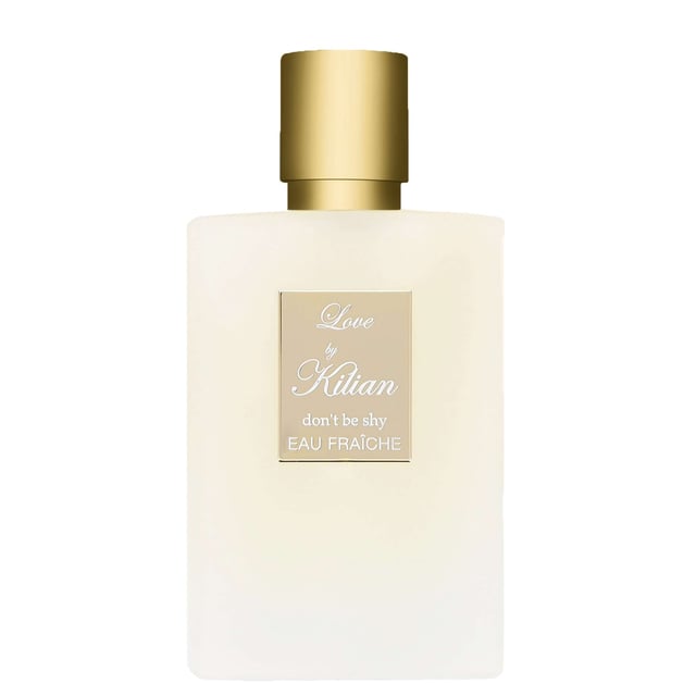 Experience the enchanting aroma of Kilian Love Don't Be Shy Eau Fraîche, a refreshing twist on the classic fragrance. Perfect for women who adore floral notes, this 50ml refillable perfume combines sweet marshmallow with vibrant Neroli and delicate Petit Grain, creating a light and uplifting scent. Ideal for everyday wear, this new addition captures the essence of warmth and joy in every spray. Indulge in this luxurious and sustainable fragrance that promises to delight your senses.