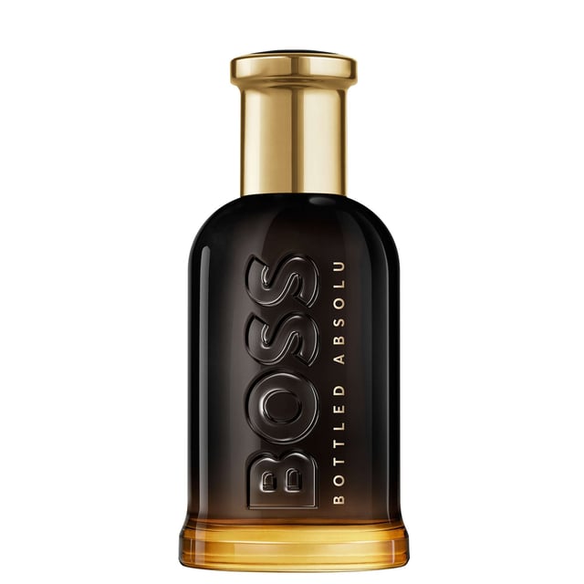 Experience sophistication with HUGO BOSS Bottled Absolu Eau de Parfum Intense. This captivating fragrance features a bold roasted signature that embodies the essence of the modern BOSS Man. Crafted by renowned perfumers Annick Menardo and Suzy Le Helley, this woody-leathery scent opens with a textured Leather accord and invigorating Incense. The heart reveals enveloping Patchouli and Myrrh, while warm Cedarwood and fruity Davana provide a lasting trail. Presented in a luxurious bottle, this 50ml perfume is a perfect addition to any man's collection.