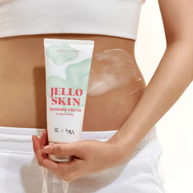 Indulge in the luxurious Beauty of Joseon Jelloskin Massage Cream, designed for both face and body. This 200ml cream offers a unique pudding-like texture that effortlessly glides over your skin, delivering intense hydration and soothing comfort. Infused with nourishing rice bran and centella bean extract, it enhances skin elasticity and provides calming benefits. Ideal for daily use or a relaxing massage, your skin will feel deeply moisturized, soft, and revitalized. Elevate your skincare routine with this exquisite moisturizer.
