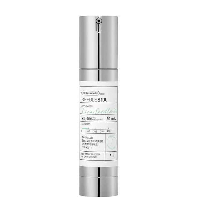 Experience the ultimate skincare revolution with VT Cosmetics Mild Reedle Shot 100, a powerful 50ml treatment featuring approximately 95,000 micro-needles. This innovative formula is designed to refine skin texture and promote visible skin renewal. Enriched with Cicahyalon and natural botanicals like Centella and Green Propolis, it effectively calms and hydrates your skin, leaving your complexion revitalized and resilient. Perfect for your evening routine, simply apply after cleansing for best results. Enjoy the benefits of cruelty-free skincare with this exceptional product.