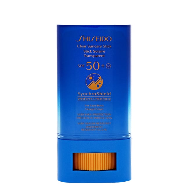 Discover the ultimate sun protection with Shiseido Clear Sunscreen Stick SPF50+. This innovative sunscreen stick provides a lightweight, clear layer of defense against harmful UV rays while absorbing quickly for a comfortable feel. Perfect for on-the-go application, it features SynchroShield technology that enhances your skin's resilience against heat, sweat, and water. Enjoy invisible protection that keeps your skin safe and hydrated. Ideal for women seeking effective sun care. Simply apply generously to your face and neck for all-day coverage.