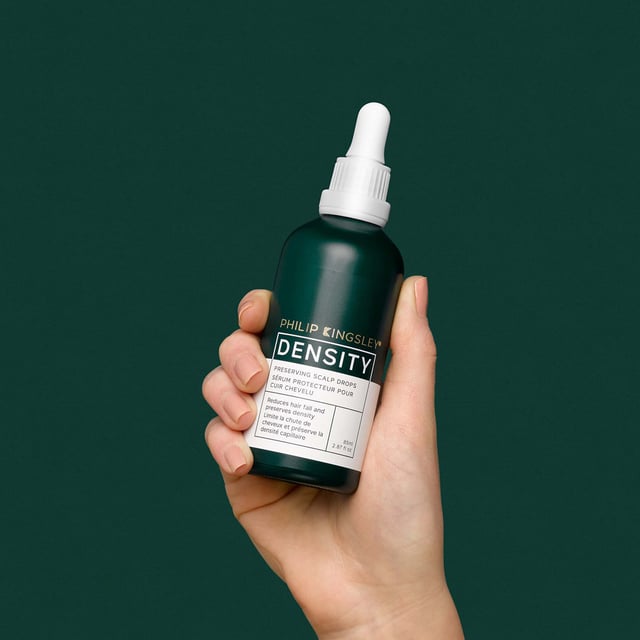Philip Kingsley Density Preserving Scalp Drops for Healthy Hair Growth - 85ml Experience the transformative power of Philip Kingsley Density Preserving Scalp Drops. This lightweight serum features an advanced peptide blend that supports hair follicle health, helping to maintain hair density and quality. With continued use, enjoy reduced scalp visibility and slower hair loss. Key ingredients like Azelaic Acid and Saw Palmetto optimize scalp conditions. Simply apply 2.5ml daily to your scalp for an invigorating sensation. Suitable for all hair types, these drops are your go-to solution for fuller hair.