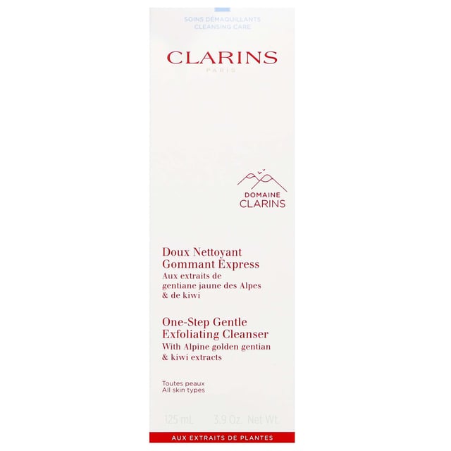 Discover the Clarins One-Step Gentle Exfoliating Cleanser, perfect for all skin types. This gentle yet effective facial cleanser effortlessly removes makeup, impurities, and dead skin cells, unveiling a radiant and glowing complexion. Enriched with energizing Kiwi extract and purifying Moringa Seed extract, it helps to rejuvenate and restore your skin's natural vibrancy. For best results, apply a small amount to damp skin, lather with your fingertips, and rinse thoroughly, avoiding the eye area. Experience the transformation to beautifully fresh skin.