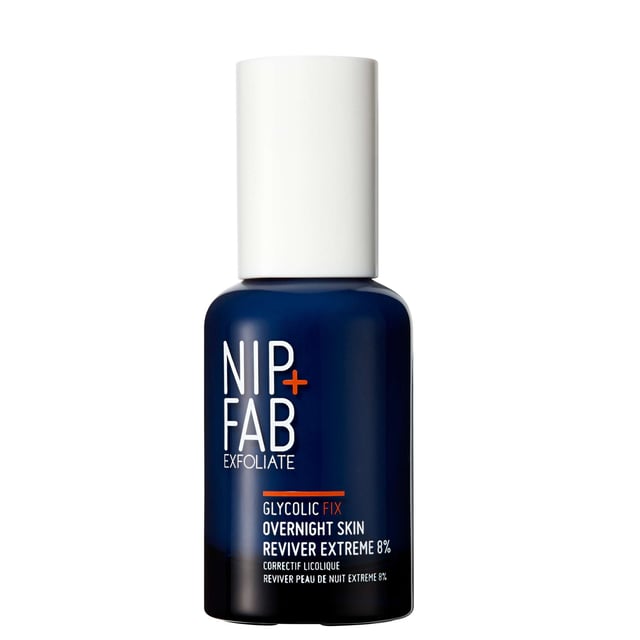 Nip + Fab Glycolic Fix Overnight Skin Reviver with 8% Glycolic Acid - 45ml Transform your skin overnight with the Nip + Fab Glycolic Fix Overnight Skin Reviver, featuring a potent 8% glycolic acid formula. This advanced exfoliating treatment effectively removes dead skin cells, revealing smoother and brighter skin. Enriched with hydrating lactic acid and nourishing prickly pear extract, it softens the skin's appearance while helping to reduce fine lines, wrinkles, and dark spots. Experience a refined complexion and enhanced skin texture with this unisex skin care essential, designed to deliver visible results while you sleep.