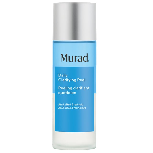 Transform your skincare routine with Murad's Daily Clarifying Peel, ideal for beginners and skincare enthusiasts. This alcohol-free formula combines retinoids, BHA, and glycolic acid to clear pores, enhance skin texture, and promote cell turnover without stripping your skin. Experience smoother, softer skin with glycolic acid for exfoliation, salicylic acid for minimizing pores, and avocado extract for shine control. Apply this bi-phase peel in the evening by shaking well and sweeping it over your face, neck, and chest for a refreshing experience.