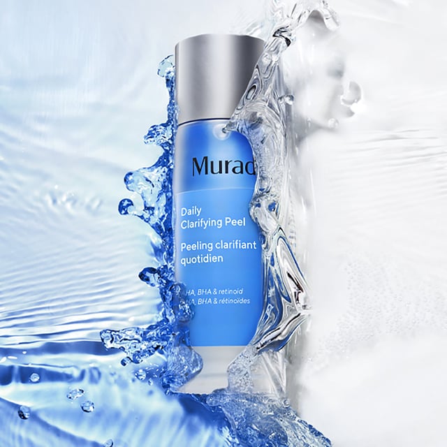 Transform your skincare routine with Murad's Daily Clarifying Peel, ideal for beginners and skincare enthusiasts. This alcohol-free formula combines retinoids, BHA, and glycolic acid to clear pores, enhance skin texture, and promote cell turnover without stripping your skin. Experience smoother, softer skin with glycolic acid for exfoliation, salicylic acid for minimizing pores, and avocado extract for shine control. Apply this bi-phase peel in the evening by shaking well and sweeping it over your face, neck, and chest for a refreshing experience.