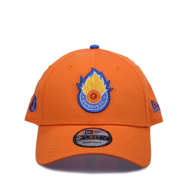 New Era Core 9FORTY Saiyans Cap in orange.- Adjustable metal closure.- Curved visor.- New Era Flag on left side.- 100% Cotton.- Ref: 60603655