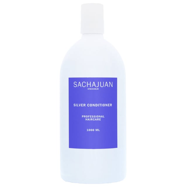 Discover the SACHAJUAN Silver Conditioner, a premium haircare solution designed to enhance your hair's natural beauty. Infused with Ocean Silk Technology, this unisex conditioner works wonders on both the surface and inside of your hair, delivering exceptional nourishment, shine, and volume. Specially formulated to neutralize unwanted yellow and golden tones, it provides UV protection while hydrating your hair. Simply apply to clean, wet hair, let it sit for 1-3 minutes, and rinse for stunning results. Note: This salon-sized product does not include a pump.
