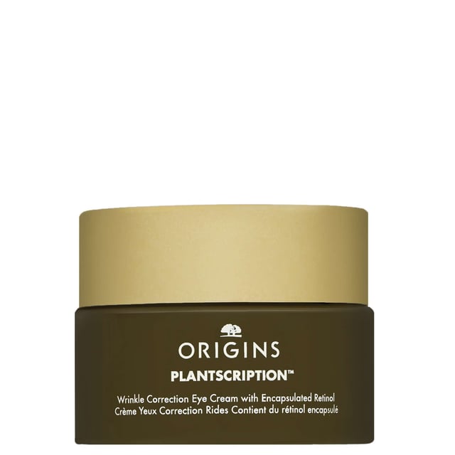 Transform your eye area with Origins Plantscription Wrinkle Correction Eye Cream. This powerful formula features encapsulated retinol, providing intense hydration while minimizing the appearance of fine lines, crow's feet, and frown lines. Experience a brighter, revitalized look as this cream works to rejuvenate your skin. Ideal for vegans, it's easy to apply—just massage into the eye area. Start with three applications per week and gradually increase to twice daily for optimal results. Remember to use sun protection as retinol may increase sensitivity to sunlight.