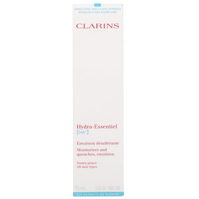 Experience the ultimate hydration with Clarins Hydra-Essentiel [HA²] Emulsion, a luxurious skin-softening formula designed for women. Enriched with hyaluronic acid, this emulsion can hold multiple times its weight in water, delivering intense moisture to your skin. Infused with Leaf of Life extract, it enhances comfort and radiance, while White Horehound protects against environmental pollutants. For best results, apply daily to a cleansed face and neck, and enjoy a rejuvenated complexion. Perfect for all skin types, this new product is a must-have in your skincare routine.
