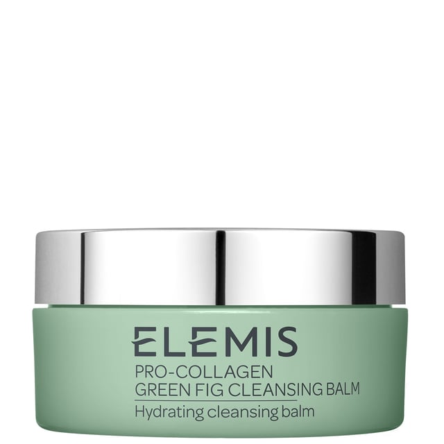 Experience the ELEMIS Pro-Collagen Green Fig Super Cleansing Balm, a 100g indulgence for your skin. This limited-edition balm features a unique Green Fig aroma and transforms through three textures: a nourishing balm, luxurious oil, and hydrating milk. Infused with Fig, Raspberry, and Bergamot scents, it embodies a Mediterranean summer evening. Perfect for daily cleansing or as a weekly mask, crafted with sustainably sourced ingredients to care for your skin and the planet.