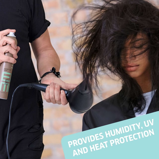 Experience long-lasting hold and natural movement with Wella EIMI Mistify Me Light Fixing Hairspray. This fast-drying formula utilizes advanced micro-mist technology, providing a lightweight finish that keeps your hairstyle intact for up to 24 hours. Perfect for achieving that effortless look, this hairspray offers an extra-fine diffusion for a light hold. To use, simply hold the can at arm's length and spray evenly to set your style. Ideal for women who want flexibility without compromising on hold, this 500ml product is a must-have in your hair care routine.
