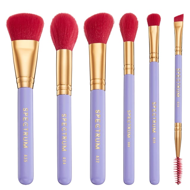 Elevate your beauty routine with the Spectrum Los Angeles 6-Piece Makeup Brush Set, designed for the stylish traveler. This luxurious brush set includes six essential tools for flawless face and eye makeup application, perfectly sized to fit in your carry-on. Whether you're jet-setting to glamorous destinations or simply want to bring a touch of elegance to your daily routine, these brushes are a must-have. Crafted for women who appreciate quality and design, this set is your perfect travel companion.