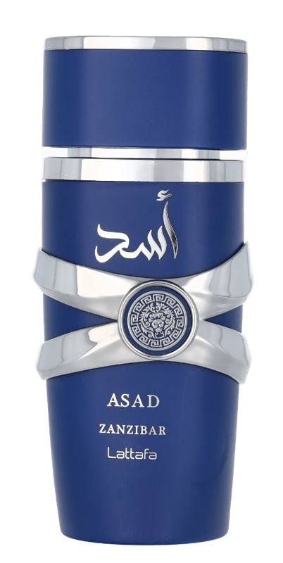 Lattafa Asad Zanzibar Unisex Eau de Parfum Spray - 500ml Experience the captivating allure of Lattafa Asad Zanzibar Eau de Parfum Spray, a unisex fragrance that invites you into a world of aromatic sophistication. The scent opens with a burst of Black Pepper and Sea Lavender, leading to a heart of Salty Coconut Water and Iris. As it settles, the fragrance unveils a rich base of smoky Frankincense and creamy Vanilla, creating a harmonious blend that lingers beautifully on the skin. Perfect for any occasion, this 500ml perfume is a must-have addition to your fragrance collection.