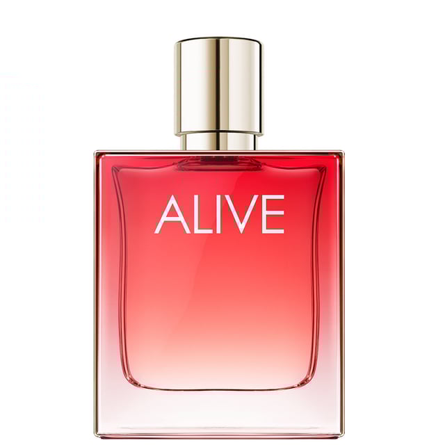 Discover the essence of bold femininity with HUGO BOSS BOSS Alive For Her Intense Eau de Parfum. This powerful fragrance embodies the adventurous spirit of the BOSS woman, encouraging you to embrace life's challenges with confidence. Featuring vibrant top notes of raspberry that radiate positivity, a heart of vetiver that symbolizes strength, and a base of sensual benzoin that leaves a lasting impression. Encased in a stunning bottle adorned with a golden ornament, this perfume is not just a scent, but a statement. Perfect for women who dare to live passionately.