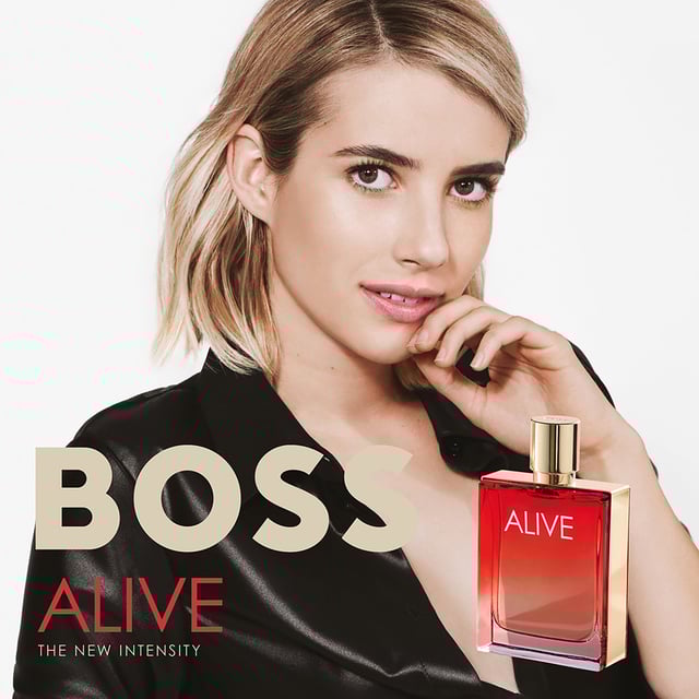 Discover the essence of bold femininity with HUGO BOSS BOSS Alive For Her Intense Eau de Parfum. This powerful fragrance embodies the adventurous spirit of the BOSS woman, encouraging you to embrace life's challenges with confidence. Featuring vibrant top notes of raspberry that radiate positivity, a heart of vetiver that symbolizes strength, and a base of sensual benzoin that leaves a lasting impression. Encased in a stunning bottle adorned with a golden ornament, this perfume is not just a scent, but a statement. Perfect for women who dare to live passionately.