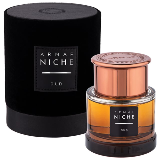 Armaf Niche Oud Unisex Eau de Parfum Spray - 90ml Experience the captivating scent of Armaf Niche Oud Eau de Parfum Spray, a luxurious fragrance designed for both men and women. This exquisite perfume opens with a vibrant blend of caraway, sage, and bergamot, creating a bold and spicy introduction. The heart reveals a sophisticated mix of black pepper, iris, and cedar, while the base notes of amber, vanilla, patchouli, and leather provide a warm and lasting finish. Perfect for any occasion, this 90ml bottle is a must-have addition to your fragrance collection.