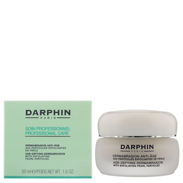 Discover the transformative power of Darphin Age-Defying Dermabrasion, a luxurious exfoliator designed to rejuvenate your skin. Infused with natural exfoliants like Silica, Pearl, and Lava, this creamy formula gently polishes your complexion, making it suitable for sensitive skin. It minimizes the appearance of pores, age spots, and discolorations while smoothing fine lines and wrinkles. Paraben-free and dermatologist-tested, 88% of its ingredients are of natural origin. For best results, gently massage onto damp skin and rinse with warm water.
