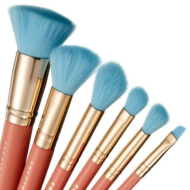 Spectrum Disney Dumbo 6 Piece Mini Makeup Brush Set for Women - 110 grams Elevate your makeup routine with the Spectrum Disney Dumbo 6 Piece Mini Makeup Brush Set. This enchanting set features six expertly crafted mini brushes designed for foundation, cheeks, eyes, and brows, making it ideal for any makeup enthusiast. Each brush is beautifully themed after Dumbo, adding a touch of Disney magic to your beauty collection. Packaged in eco-friendly, gift-ready packaging, it's the perfect gift for yourself or a loved one. Experience seamless application and playful charm with every brush stroke.