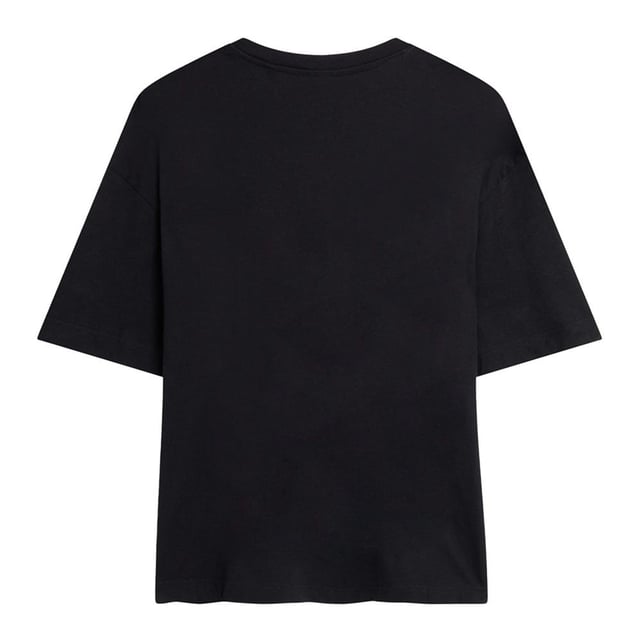 100% Ringspun Cotton. Fabric: Midweight, Pre-Shrunk, Weave. Design: Logo, Printed. Neckline: Crew Neck. Sleeve-Type: Short-Sleeved. Hem: Straight. Fabric Technology: Breathable. Tagless. 100% Officially Licensed. Fit: Oversized. S: 43 in. M: 45.5 in. L: 48 in. XL: 50.5 in. XXL: 53 in.
