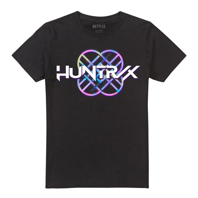 K-Pop Demon Hunters Unisex Adult Huntr/X Pastel Logo T-shirt (Zwart) 100% ringgesponnen katoen. Stof: Halfzwaar, Voorgekrompen, Weefsel. Ontwerp: Logo, afgedrukt. Hals: Crew Neck. Mouwtype: Korte mouwen. Zoom: Recht. Stoftechnologie: Ademend. Tagless. 100% Officieel Gelicentieerd. Geschikt: Regelmatig. S: 36 in. M: 40 in. L: 44 in. XL: 48 in. XXL: 52 in. 3XL: 56 in. 4XL: 60 in. 5XL: 64 in.