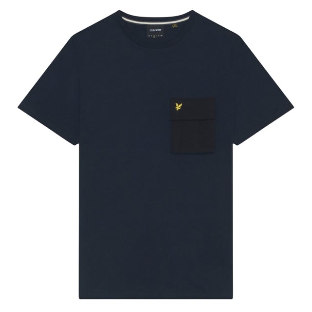 100% Katoen. Ontwerp: Logo, eenvoudig. Zakken: 1 borstzak, klepsluiting. Hals: Crew Neck. Mouwtype: Korte mouwen. Geschikt: Regelmatig. XS: 34,5 in. S: 37 in. M: 39 in. L: 41,5 in.