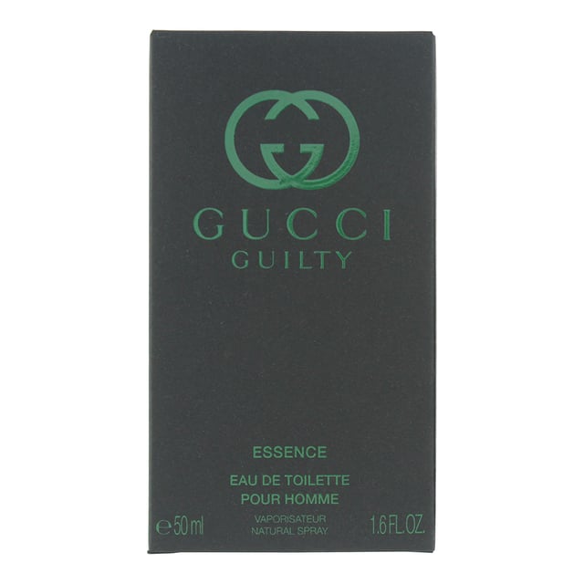 Gucci Guilty Pour Homme Essence Eau de Toilette is an Aromatic Fougere fragrance for men. Launched in 2024, this refined scent is best suited for the warmer seasons and ideal for daytime wear. It offers a clean and contemporary blend of aromatic herbs, radiant florals, and earthy woods, creating a sophisticated and effortlessly stylish fragrance. 

The fragrance opens with a fresh burst of lavender, complemented by the subtle spice of coriander, introducing a smooth and invigorating start. The heart reveals the luminous pairing of orange blossom and neroli, lending a citrusy floral elegance that is both bright and modern. The base settles into a warm and grounding fusion of patchouli and cedar, delivering a woody and masculine trail with a lasting impression.  

Ideal for those who appreciate fresh, aromatic, and modern fougère compositions, Gucci Guilty Pour Homme Essence is a confident and polished scent, housed in a classic sleek black bottle with green coloured glass that reflects its vibrant and contemporary character.  

Top Notes: Lavender, Coriander. 
Middle Notes: Orange Blossom, Neroli. 
Base Notes: Patchouli, Cedar.  

How to Apply: Apply it to your body's warmest points, such as the crease of your elbows and wrists, to intensify the longevity of the fragrance. Avoid rubbing after application, as this will reduce the longevity of the fragrance. 

For wrist application, apply the fragrance after hand washing.
