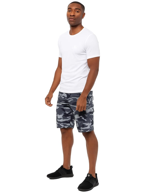 Update your casual collection with these Kruze Mens Camo Shorts. Featuring 2 Front Pockets, 2 Buttoned Back Pockets and 2 Velcro Side Pockets. Crafted primarily from polyester and cotton