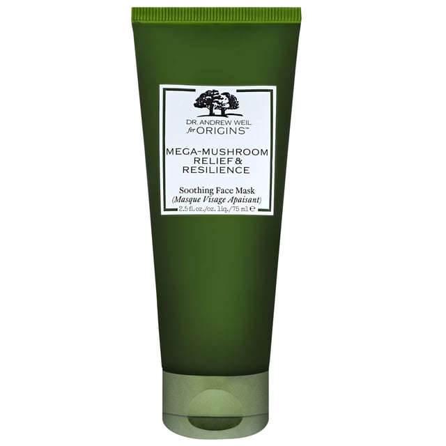 Discover the power of Origins Dr Andrew Weil Mega-Mushroom Relief & Resilience Soothing Face Mask, designed for sensitive skin. This luxurious 75ml mask harnesses reishi mushroom, sea buckthorn, and fermented chaga to alleviate redness and enhance skin resilience. Ideal for women seeking a smoother complexion, this vegan-friendly mask is crafted without harmful ingredients like parabens and phthalates. Apply to a cleansed face, leave for 10 minutes, and reveal revitalized skin. Elevate your skincare routine with this effective solution.