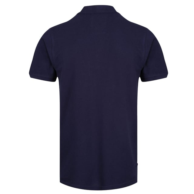 100% Cotton. Design: Embroidered Logo. Neckline: Ribbed, Taped, Trimmed, Turn Down Collar. Cuff: Ribbed. Sleeve-Type: Short-Sleeved. 3 Button Placket, Inner Placket. 220gsm. XS: 36 in. S: 38 in.