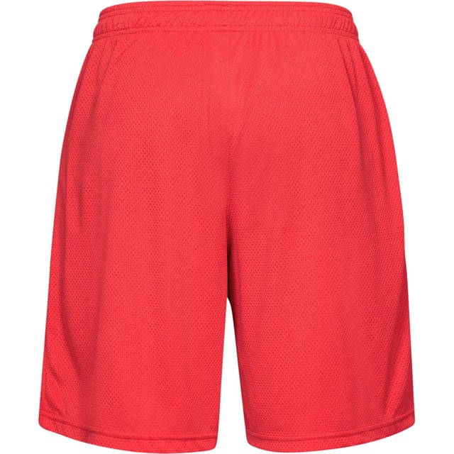 100% Polyester. Fabric: Mesh, Stretch. Design: Logo, Plain. Pockets: 2 Side Pockets, Open Pockets. Fabric Technology: Breathable, Lightweight, Moisture Wicking, Quick Dry, Soft, UA Tech. Waistline: Drawcord, Elasticated. Unlined. Fit: Regular.