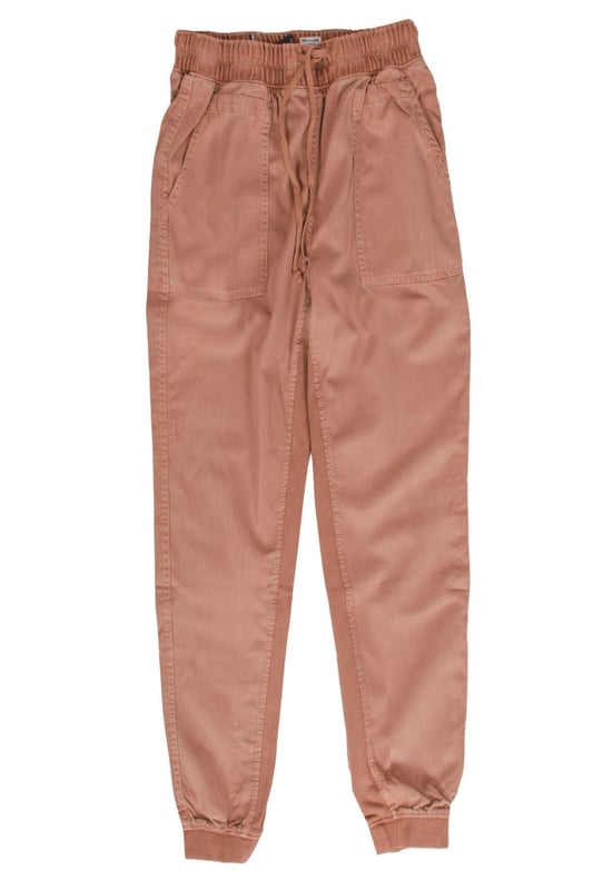Complete your laid-back look with these cosy Tencel™ and cotton blend joggers. They have cuffed ankle-grazer legs and a high drawstring waist for a comfortable fit. Garment washed for softness with ribbing on the inside leg and waistband for texture. Practical pockets to finish.