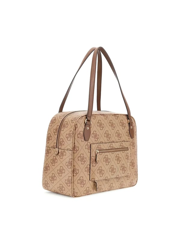 Sac de voyage Guess Berta Femme Beige Polyurethane. Authentique Bagagerie de la marque Guess - design streetwear/sportswear de Guess - Guess pour Femme fashion, parfait pour la vie de tous les jours - Sac de voyage Guess de couleur Beige s'associe parfaitement avec le reste de votre dressing - matiere Polyurethane confortable -   classic - Berta -